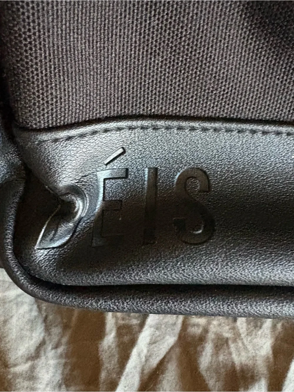 BEIS the Travel Backpack in Black & Pleather 17x14